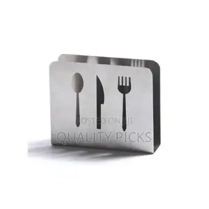 Stainless Steel Tissue Saviet Napkin Holder - Silver.