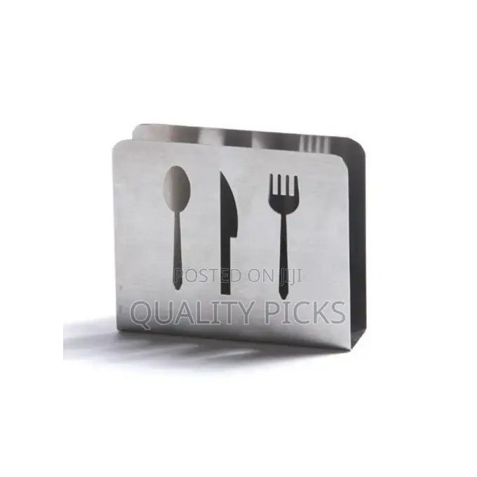 Stainless Steel Tissue Saviet Napkin Holder - Silver.