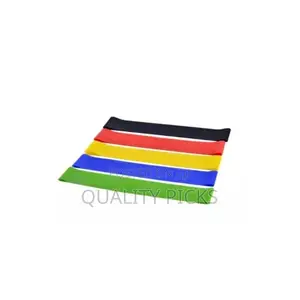 5 Piece Fitness Exercise Resistance Band Belt - Multicolours