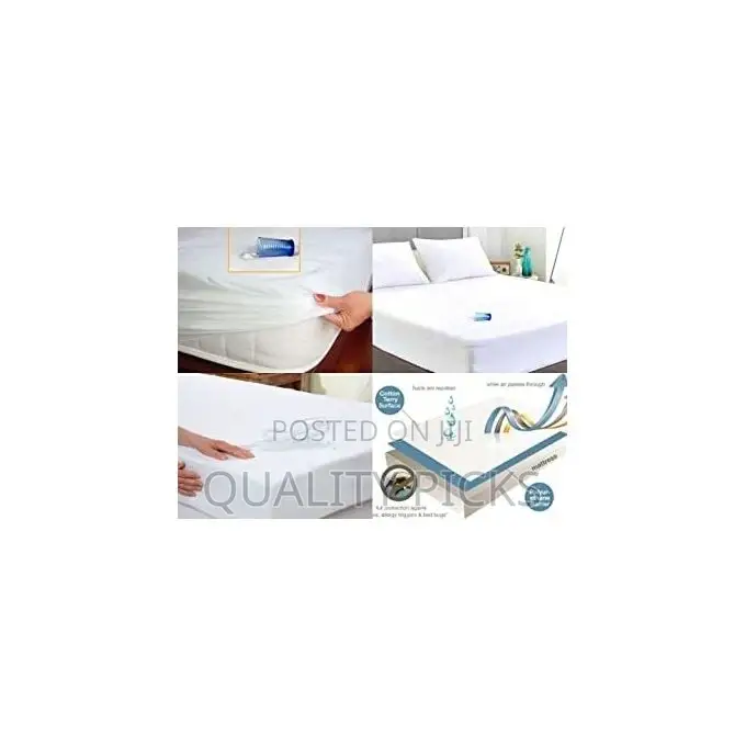 Waterproof Mattress Protector Full-Fitted Cover-White