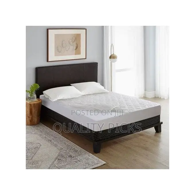Waterproof Mattress Protector Full-Fitted Cover-White