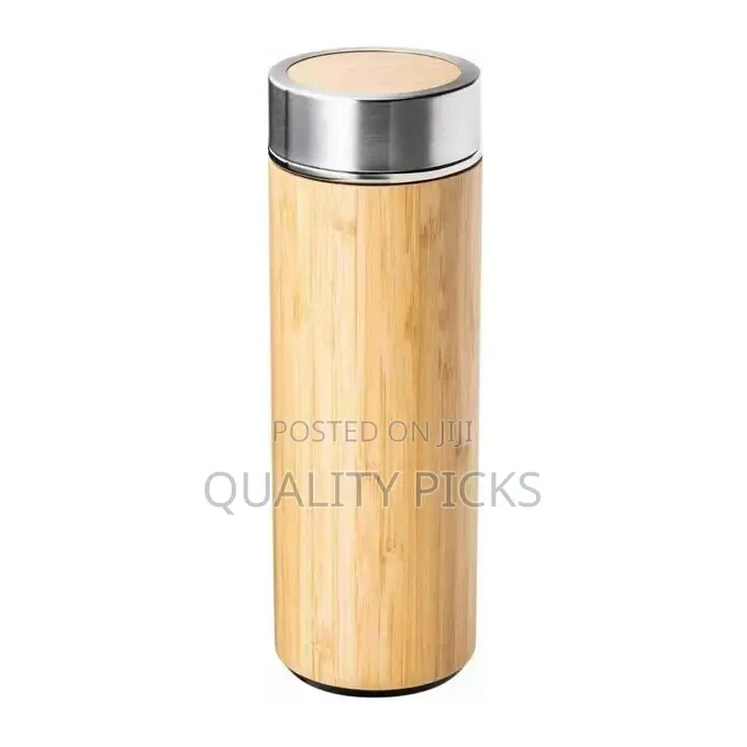 Double Wall Stainless Steel Bamboo Insulating Vacuum Flask