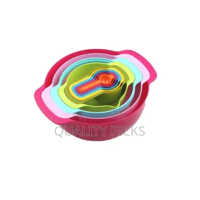 Multi Functional 10 Piece Measuring Cups and Mixing Bowls