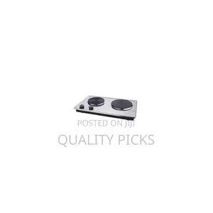 DSP Electric Stove Double Burner Hot Plate Coil - Silver