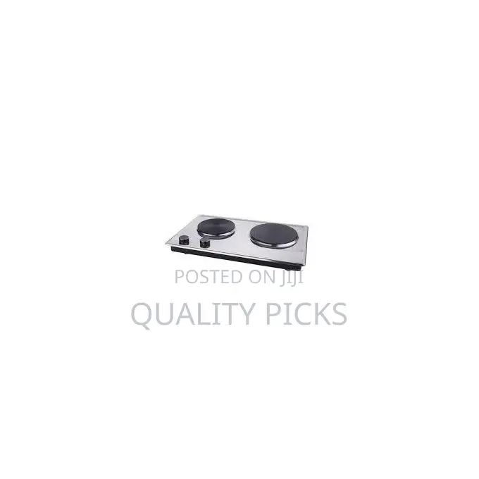 DSP Electric Stove Double Burner Hot Plate Coil - Silver