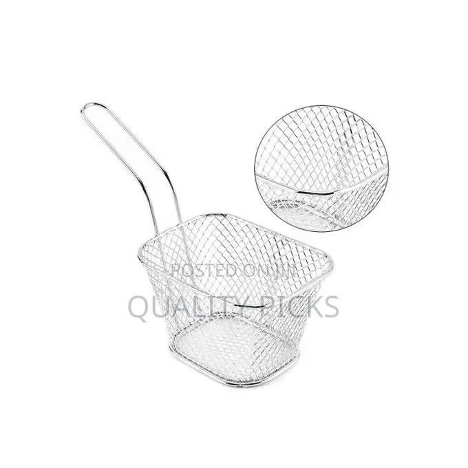 Square Mesh Frying Basket French Fry Chips Net Strainer