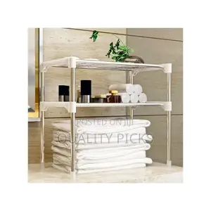 Microwave Stand Storage Organizer Rack - Silver