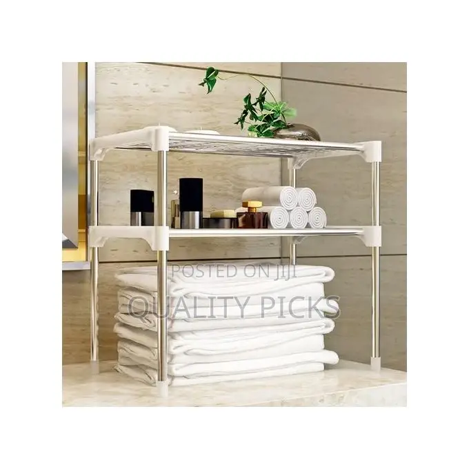 Microwave Stand Storage Organizer Rack - Silver