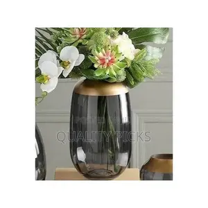 Glass Bowl, Flower Vase for Table, Living Room Kitchen Decor