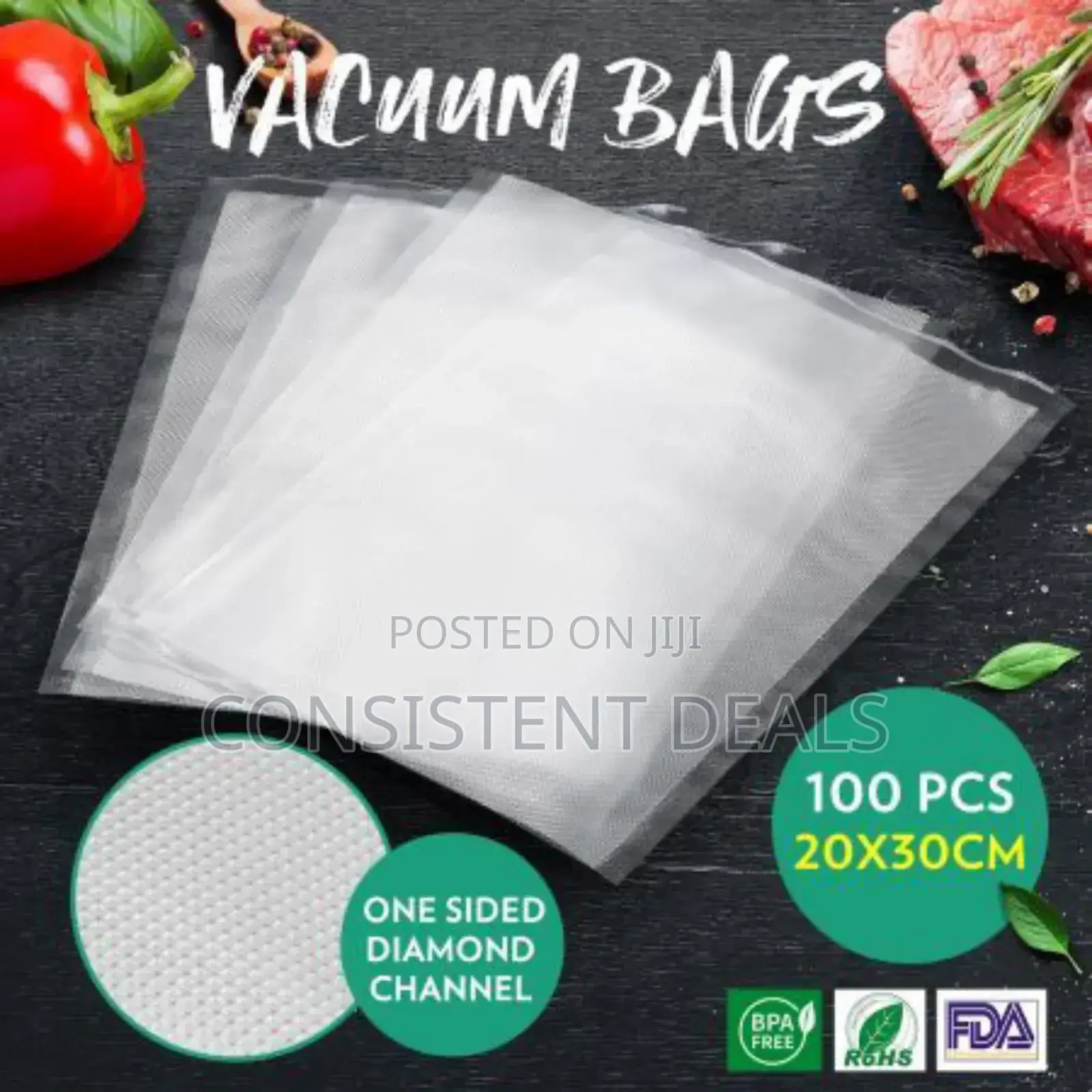 100pcs Vacuum Sealer Bags Pack