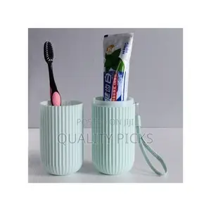 Portable Toothbrush Paste Cap Case Storage, Colors May Vary.