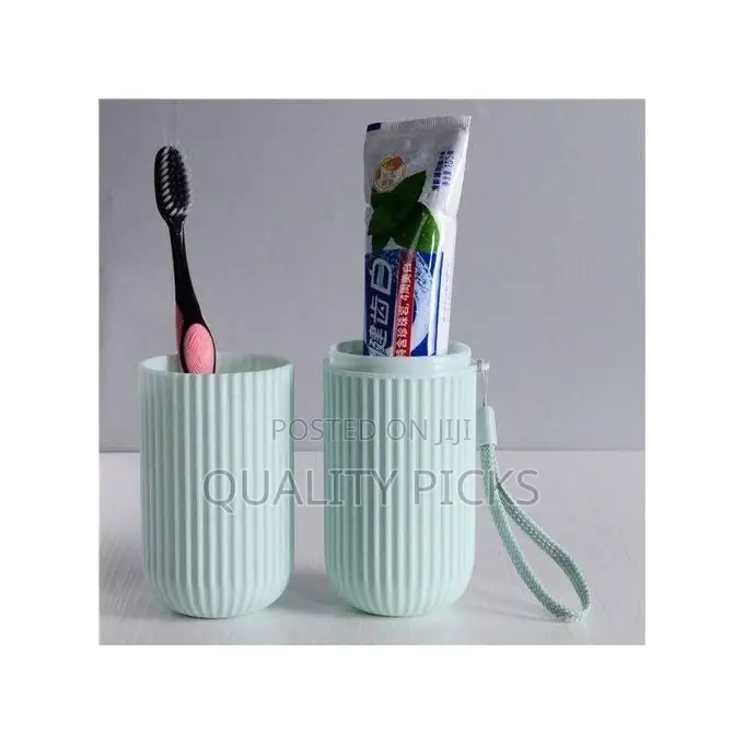 Portable Toothbrush Paste Cap Case Storage, Colors May Vary.