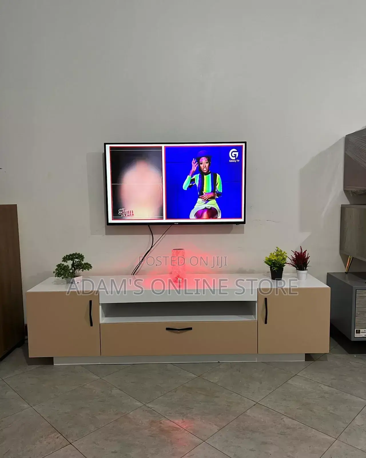 White TV Stand Unit 6ft
