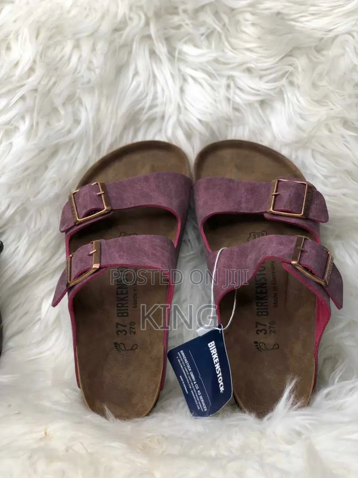 Maroon Birkenstock Sandals