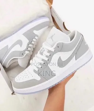 Air Jordan 1 Low Wolf Grey Premium Sneakers