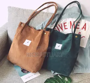 Shoulder Corduroy Tote Bag Women Handbag