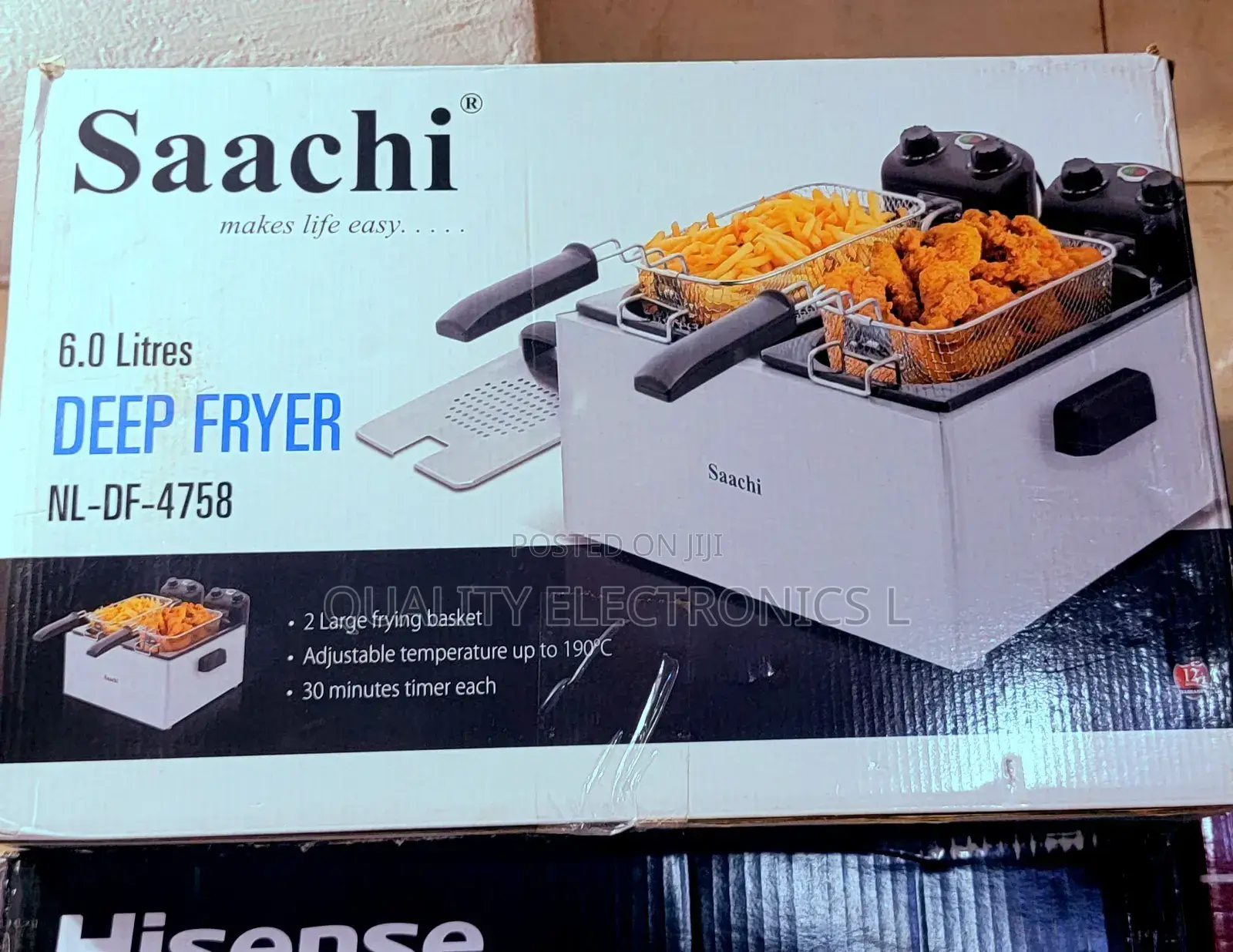 Saachi 6.0 Litres Deep Fryer Double