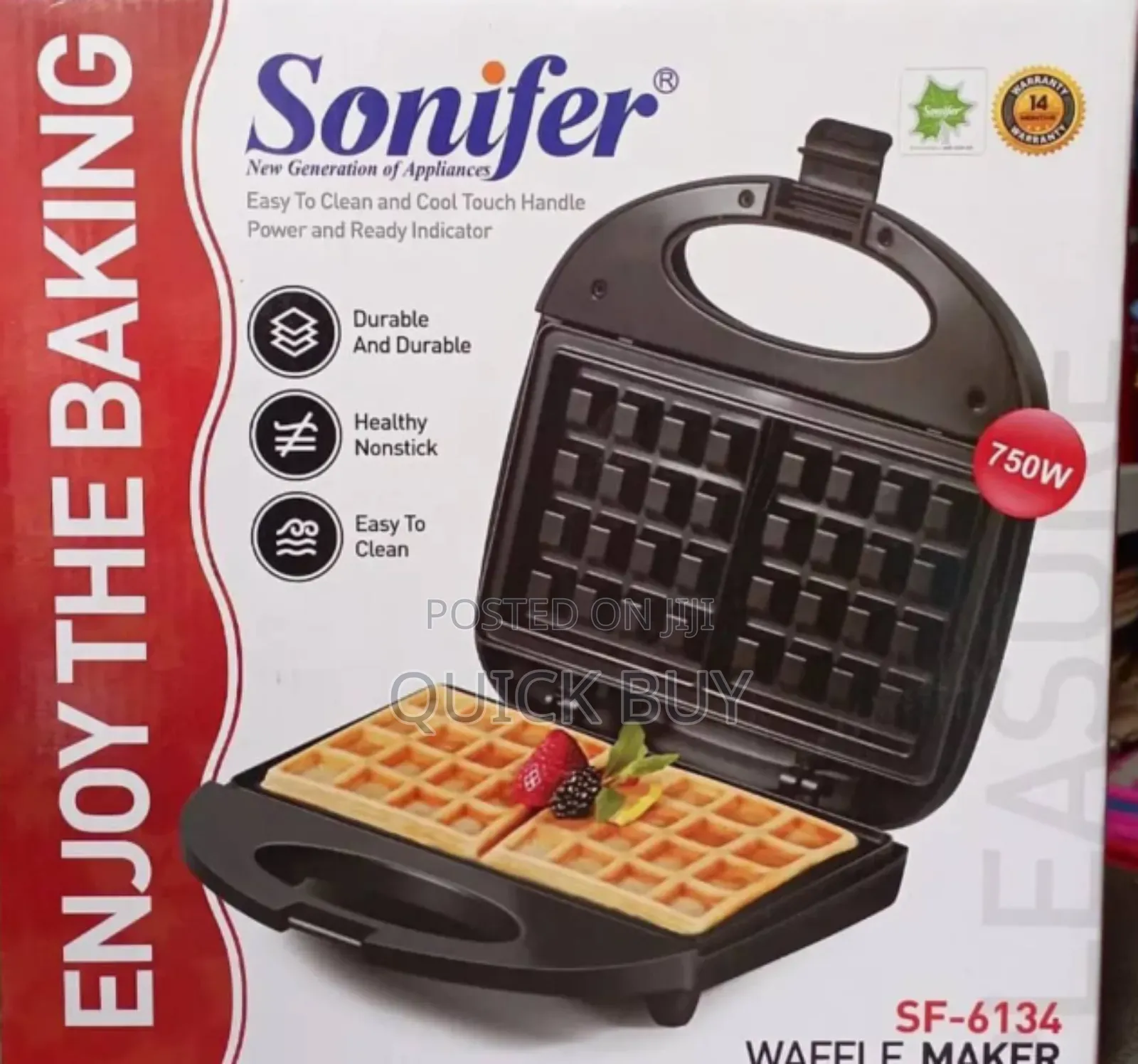 Original Quality Versatile Non-Stick Sonifer Waffle Maker