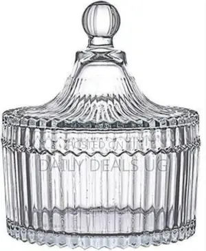 Round Glass Sugar Bowl