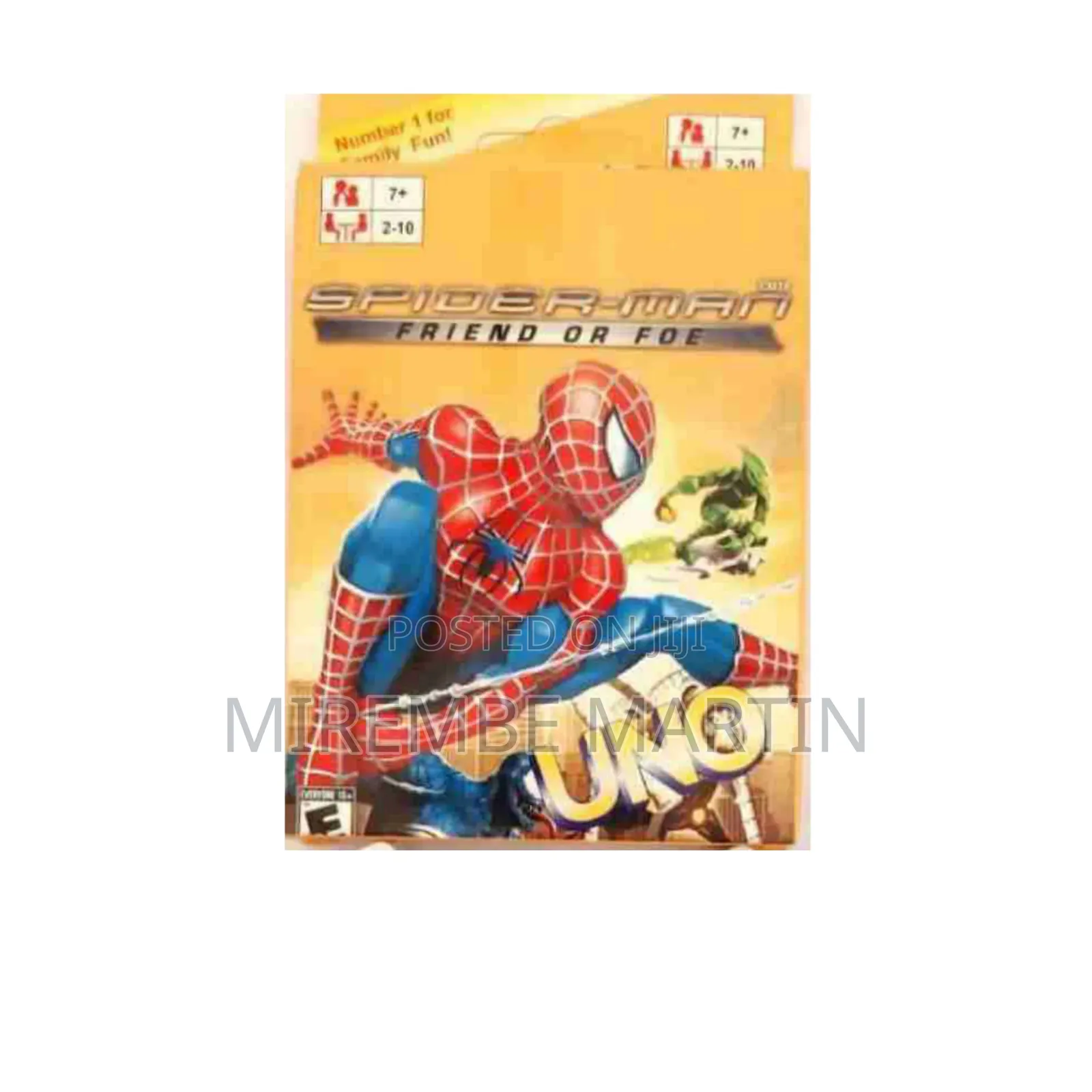 UNO Spider Man Cartoon Playing Cards.
