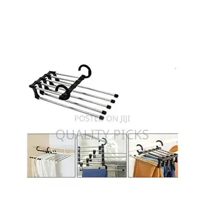 5 In1 Wardrobe Multi-Functional Foldable Trousers Pants Rack