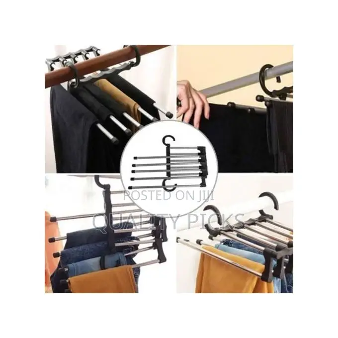 5 In1 Wardrobe Multi-Functional Foldable Trousers Pants Rack