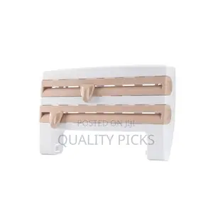 4 in 1 Cling Film, Paper Towel and Foil Storage Rack Cutter