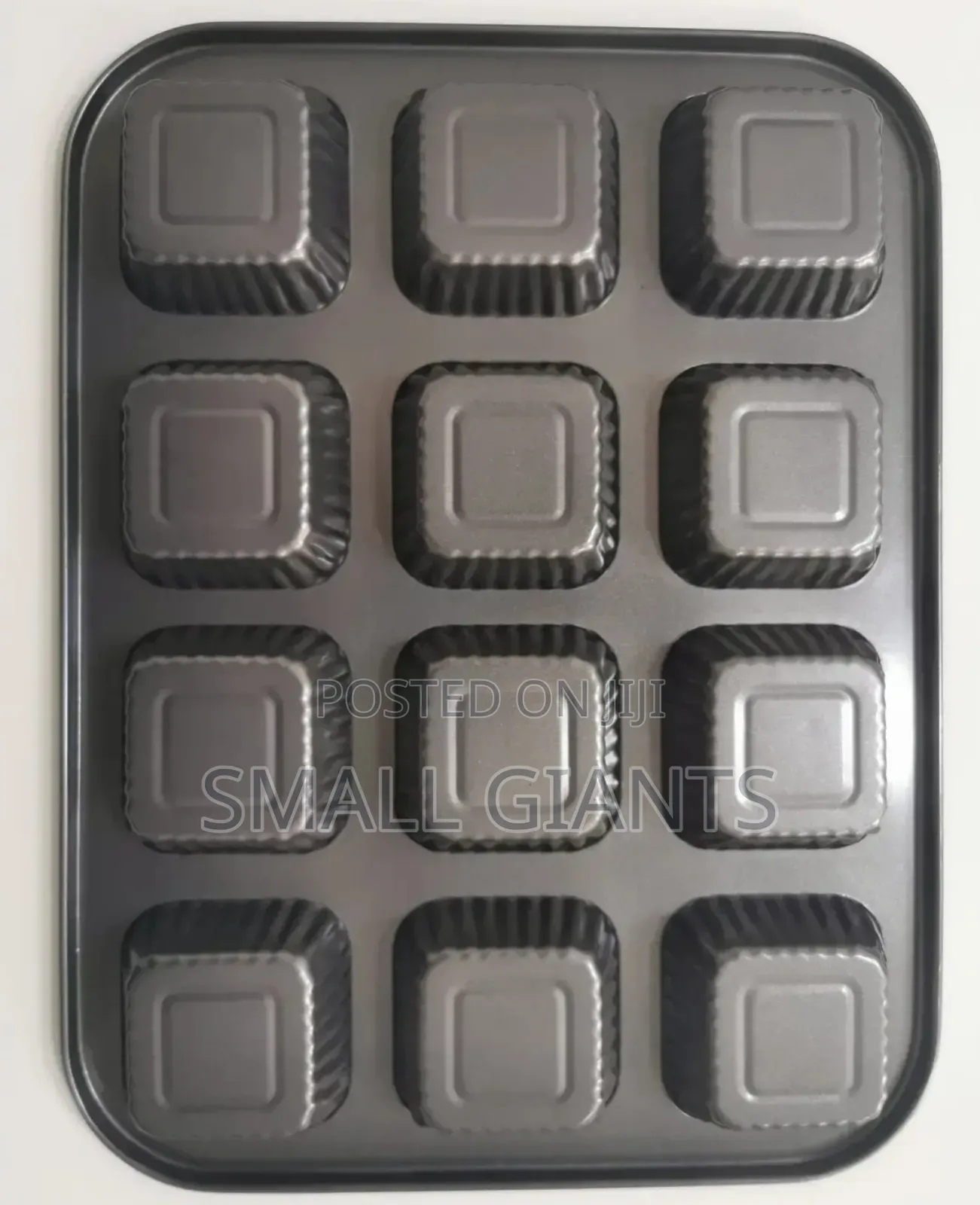 12 PCS Cup Cake/Muffin Square Non-Stick Baking Pan