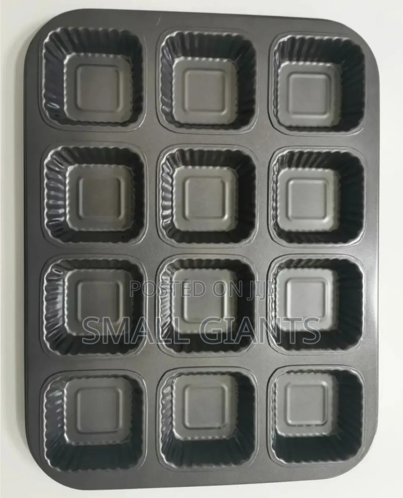 12 PCS Cup Cake/Muffin Square Non-Stick Baking Pan