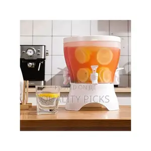 Rotating Beverage Dispenser With 3 Compartments