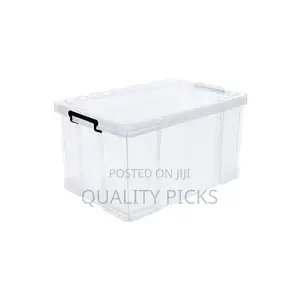 Plastic Stackable Organizer Storage Box, 46-Liters