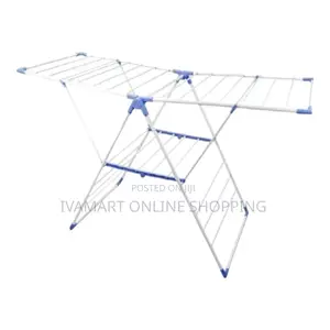 Metallic Clothes Drying Stand / Rack - White