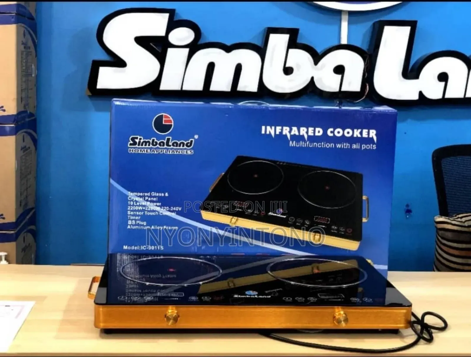Simbaland Double Infrared Ceremic Cooker.