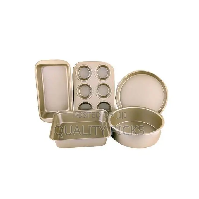 5-Piece Baking Set, Pizza Tray, Cake Mould, Toast Box