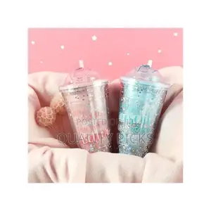 2-Layer Ice Cream Smoothie Juice Bottle Cup