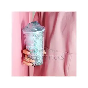 2-Layer Ice Cream Smoothie Juice Bottle Cup