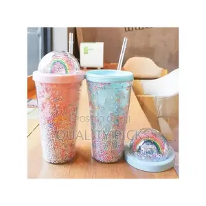 2-Layer Ice Cream Smoothie Juice Bottle Cup