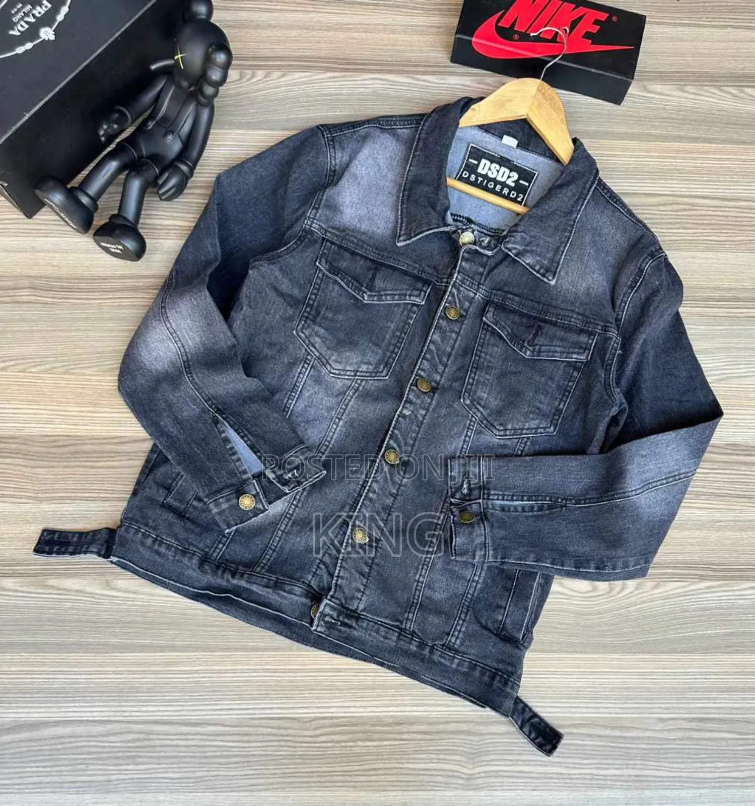 Denim Jacket. Grey Jean Jacket