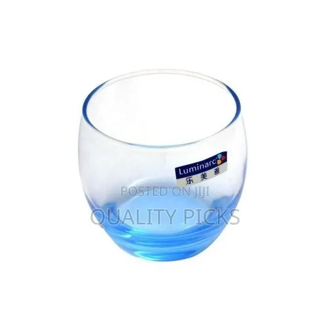 Luminarc 6 Pieces of Oval Luminarc Glasses-Blue.