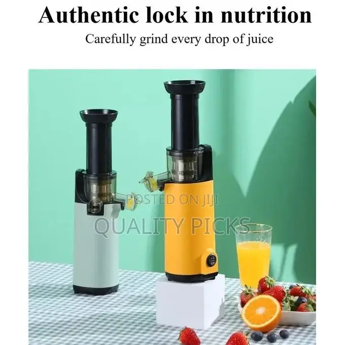 Electric Slow Juicer Fruit Blending Machine- Black.