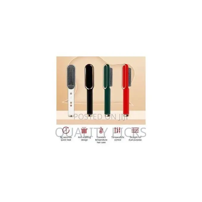 2 In1 Electric Ionic Hair Straightener, Comb