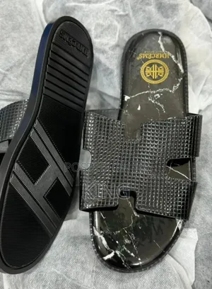 Gladiator Black Leather Sandals