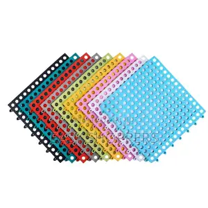 PVC Anti-Slip Bath Shower Carpet Hollowed Mat Bathroom