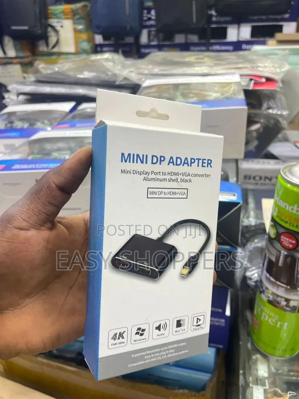 Mini Dp Adapter
Mini Display Port to HDMI+VGA Converter