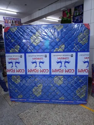 Com Foam High Density Mattress. 6*6*10inches.( Blue)