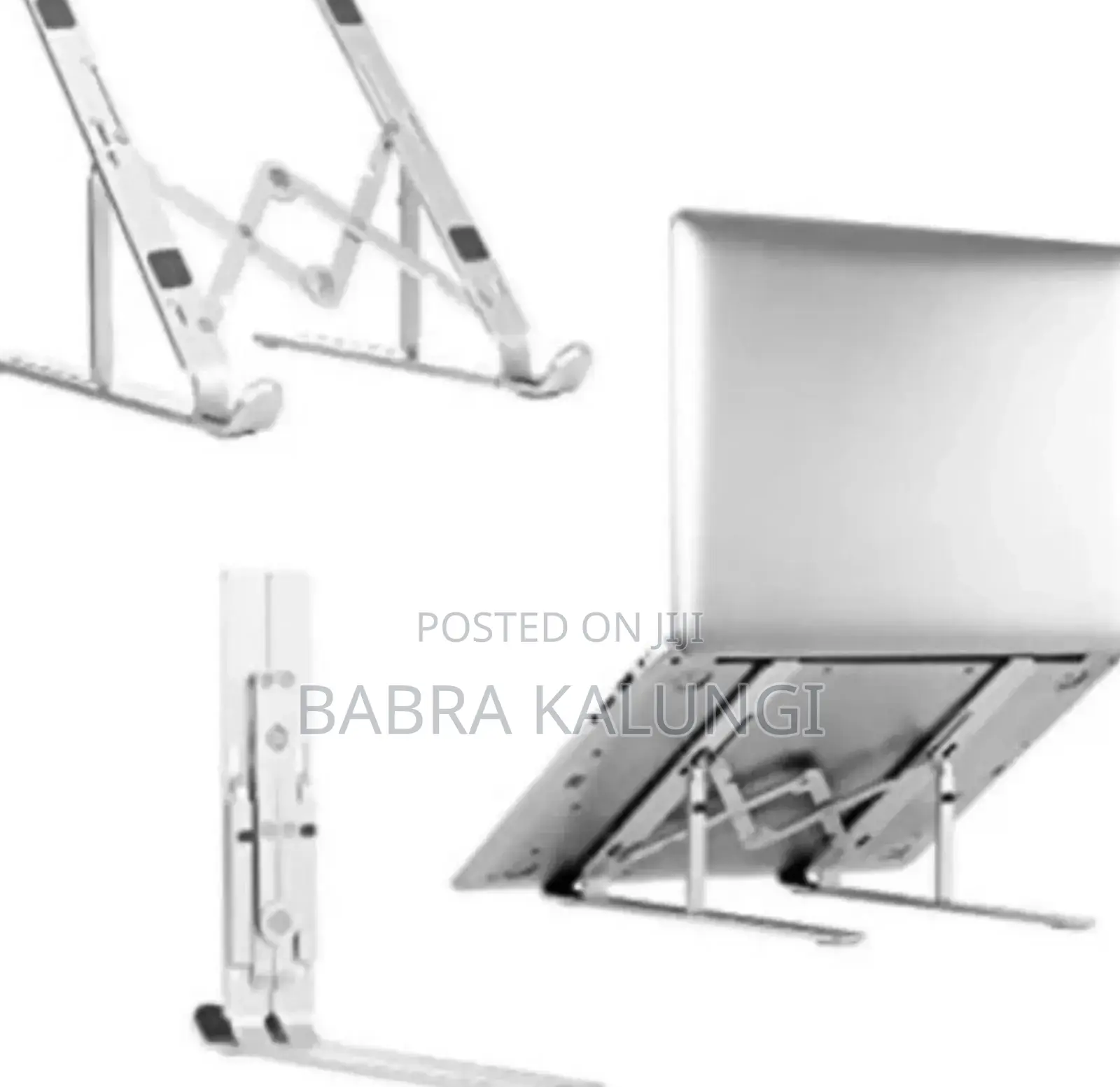 7 Level Adjustable Portable Laptop Stand – Silver