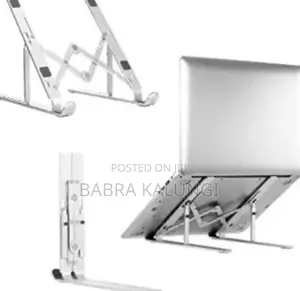 7 Level Adjustable Portable Laptop Stand – Silver