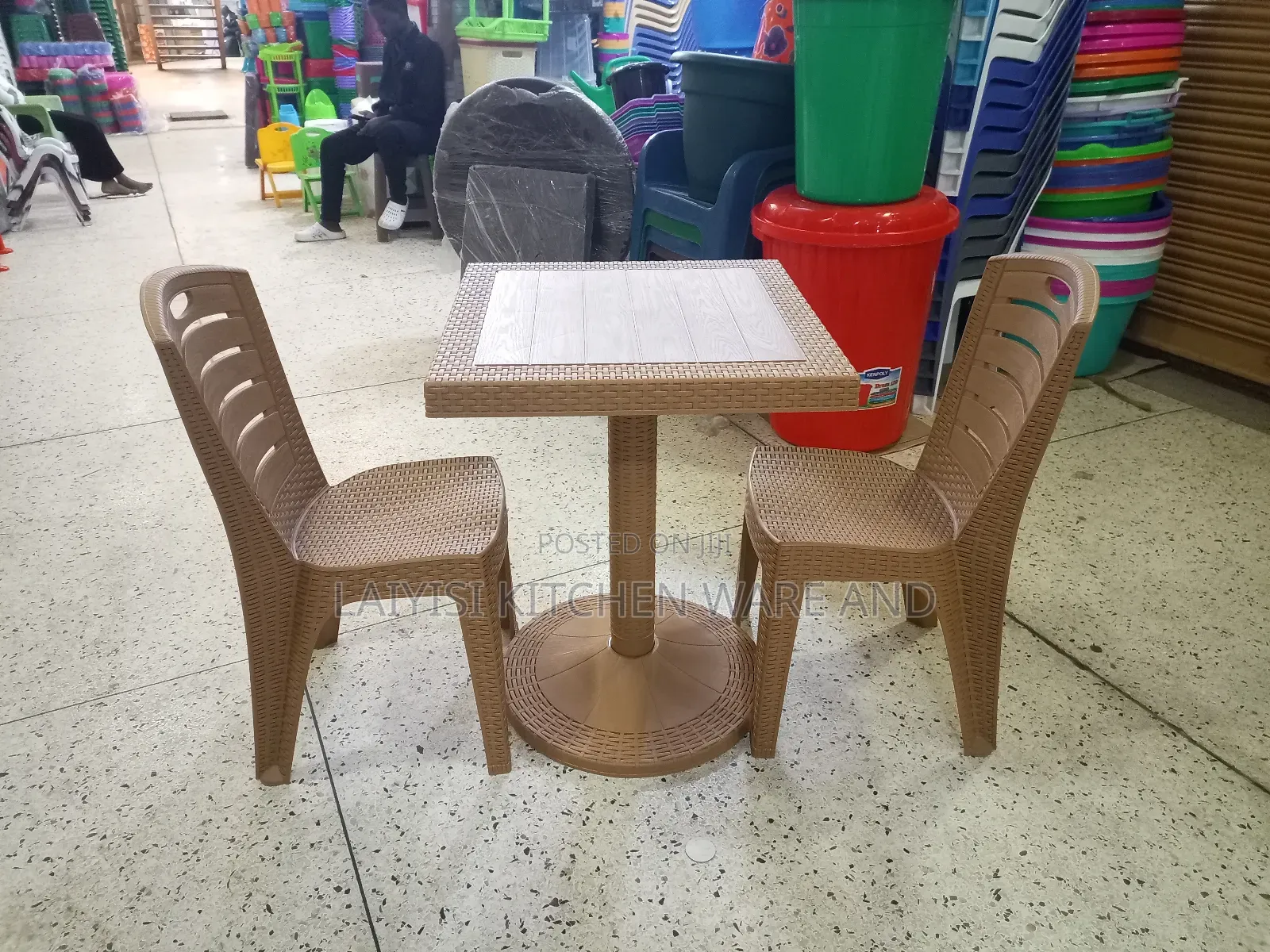 2 Seater Heavy Weight Indoor Out Door Dinning Plastic