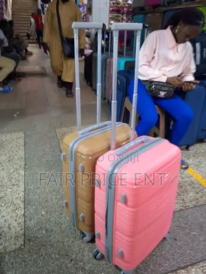 Pure Rubber Plastic Suitcases. Medium. ( Brown)