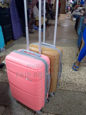 Pure Rubber Plastic Suitcases. Medium. ( Brown)